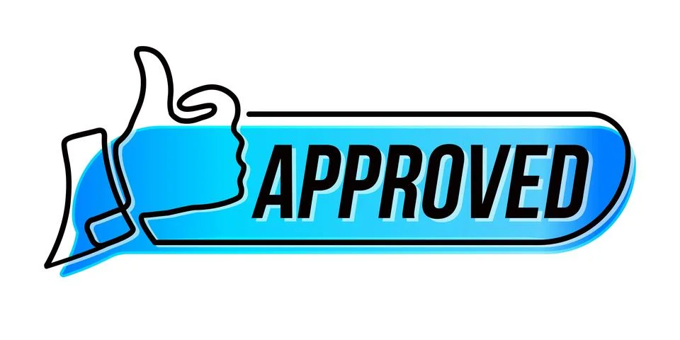 Approved icon Stock Illustration