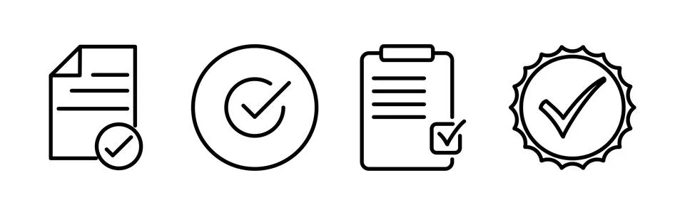 Approved icon vector. Approved or Certified Medal Icon Stock Illustration