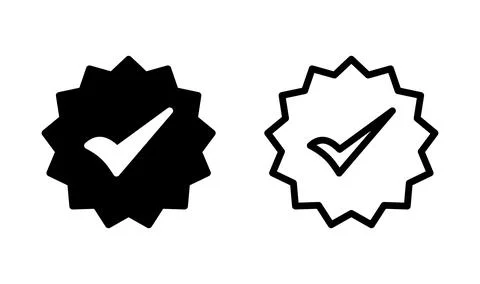 Approved icon vector. Approved or Certified Medal Icon Stock Illustration