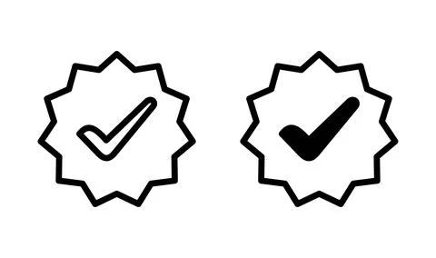 Approved icon vector. Approved or Certified Medal Icon Stock Illustration