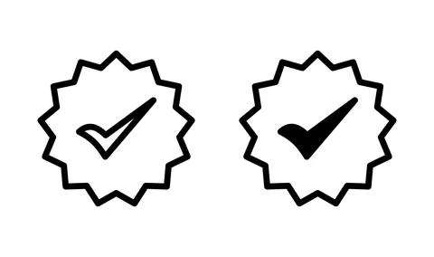 Approved icon vector. Approved or Certified Medal Icon Stock Illustration