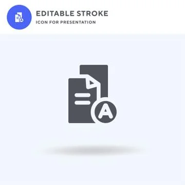 Approved icon vector, filled flat sign, solid pictogram isolated on white, lo Stock Illustration