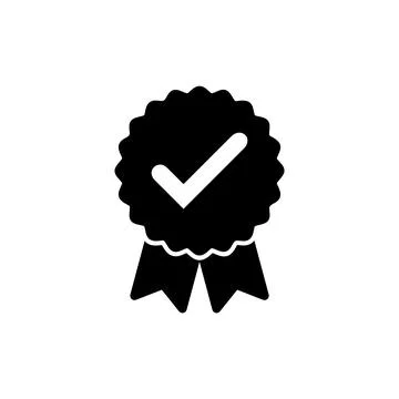 Approved icon vector illustration. Certified Medal Icon. check mark Stock Illustration