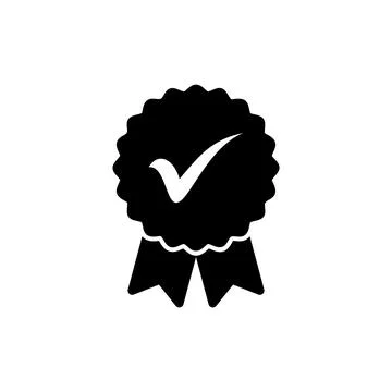 Approved icon vector illustration. Certified Medal Icon. check mark Stock Illustration