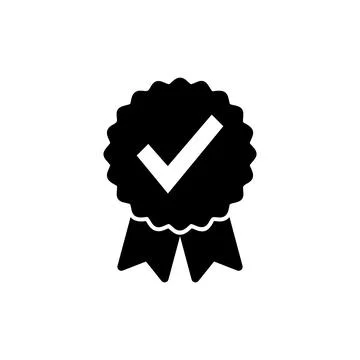 Approved icon vector illustration. Certified Medal Icon. check mark Stock Illustration