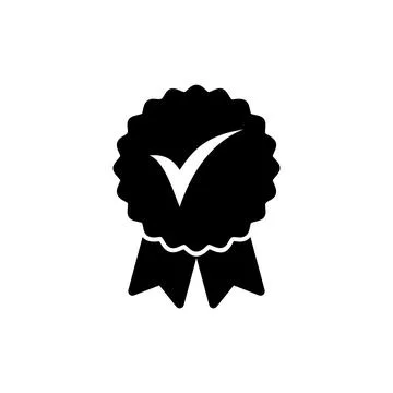 Approved icon vector illustration. Certified Medal Icon. check mark Stock Illustration