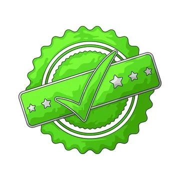 Approved illustration Stock Illustration