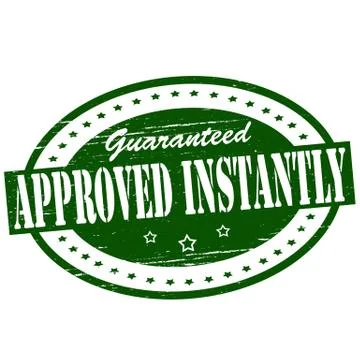 Approved instantly Stock Illustration