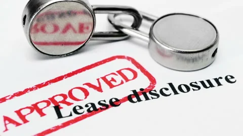 Approved Lease Disclosure Document Concept Stock Footage 341984057