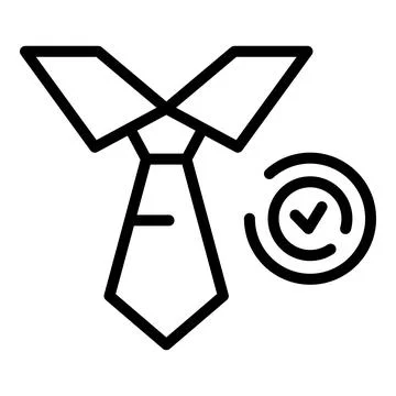 Approved manager icon outline vector. Document check Stock Illustration
