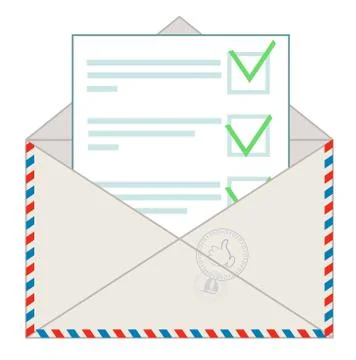 Approved message on white background Stock Illustration