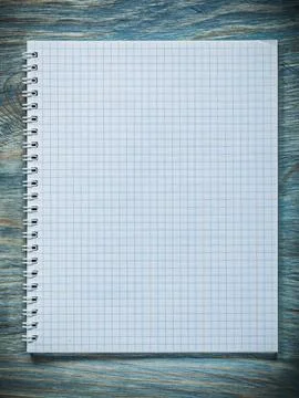 Approved notebook on the educational concept for wooden boards Stock Photos