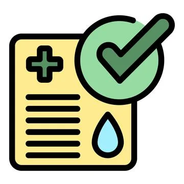 Approved passport icon vector flat Stock Illustration