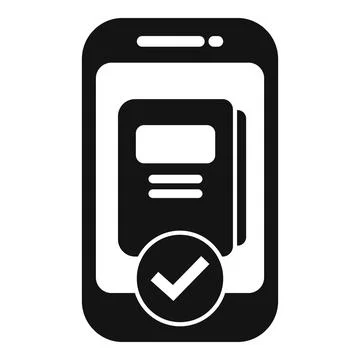 Approved person guide icon simple vector. Literary books Stock Illustration
