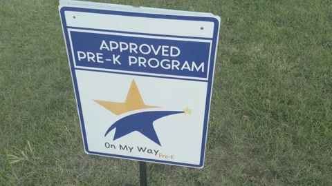 Approved Pre-K Program Signage Stock Footage 142246623