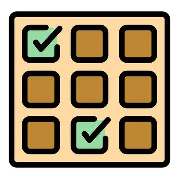 Approved quiz icon vector flat Stock Illustration