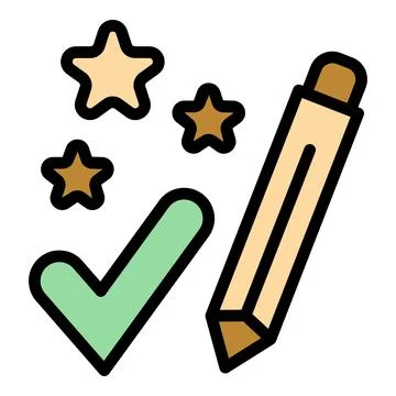 Approved quiz icon vector flat Stock Illustration