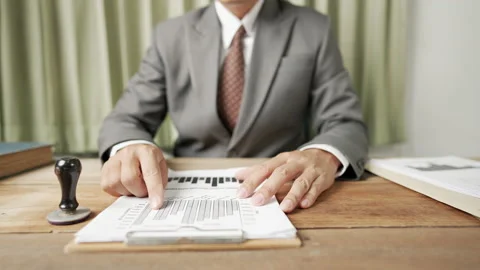 Approved rubber stamp Video stock 153572448