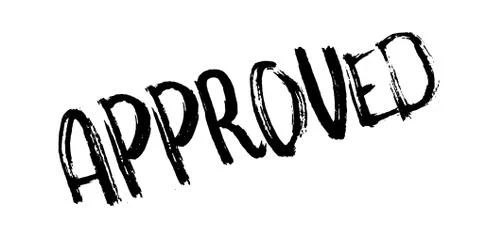 Approved rubber stamp Stock Illustration