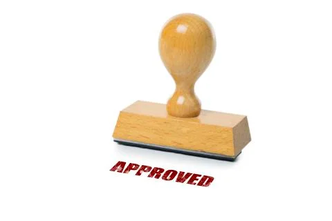Approved Rubber Stamp Stock Photos