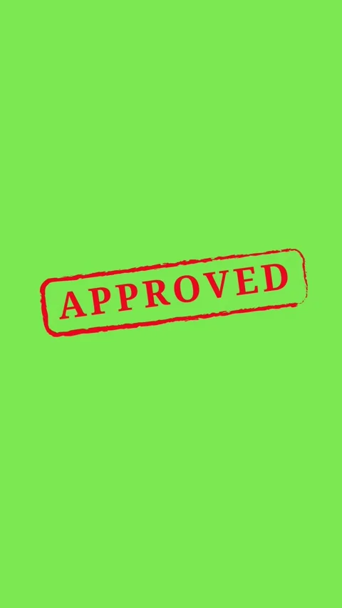 Approved rubber stamp symbol approve approval confirmed accepted validated Stock Footage 303326451