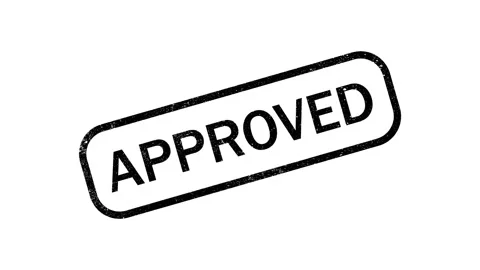 Approved rubber stamp symbol approve Stock Footage 314935045