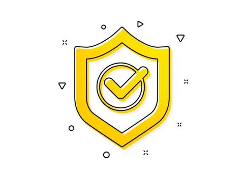 Approved shield icon. Accepted or confirmed sign. Vector イラスト素材