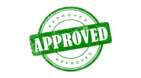 APPROVED stamp Stock Footage 1006532