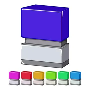 Approved stamp handle cartoon vector graphic Illustration