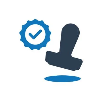 Approved Stamp Icon Stock Illustration