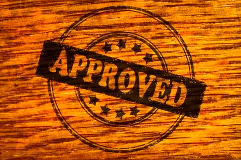 Approved stamp Stock Illustration