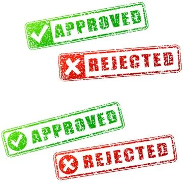 Approved stamp Stock Illustration