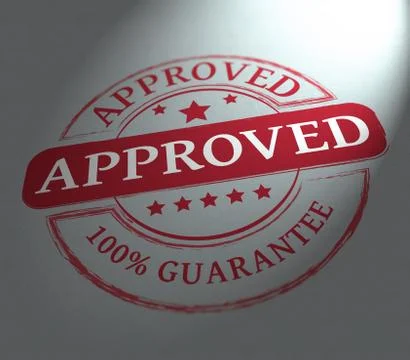 Approved stamp Stock Illustration