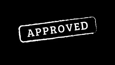 Approved stamp symbol approve approval confirmed accepted validated Stock Footage 303326501