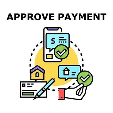 Approving payment transaction with digital and traditional methods Stock Illustration