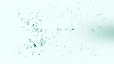 Approximation of blue particles moving chaotically on a light blue background. Stock Footage 131099967