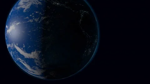 Approximation of the Earth from space Stock Footage 48744473
