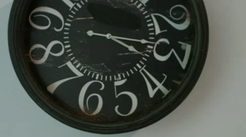 Approximation of separation from the old clock dial Stock Footage 59711791