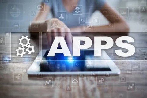 Apps development concept. Business and internet technology. Stock-Fotos