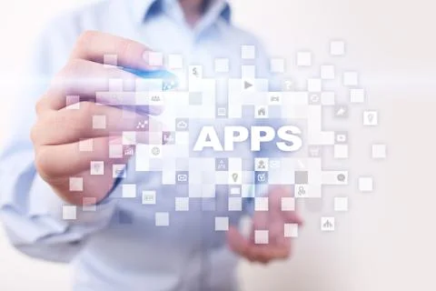 Apps development concept. Business and internet technology concept. Stock-Fotos