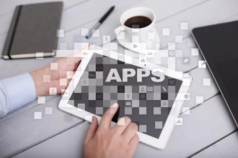 Apps development concept. Business and internet technology concept. Stock-Fotos