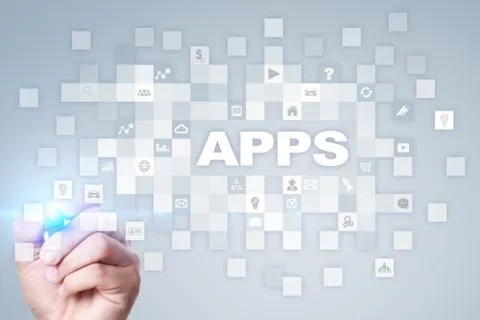 Apps development concept. Business and internet technology. Stock-Fotos