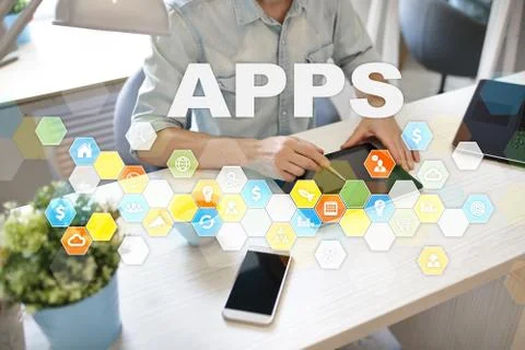 Apps development concept. Business and internet technology concept. Stock-Fotos
