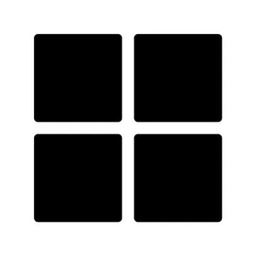 Apps Drawer Button Web Icon Stock Illustration