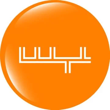 Apps icon. abstract sign on web button isolated on white 스톡 일러스트