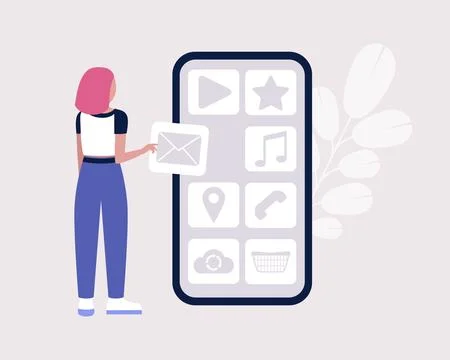 Apps icons Illustrazione stock
