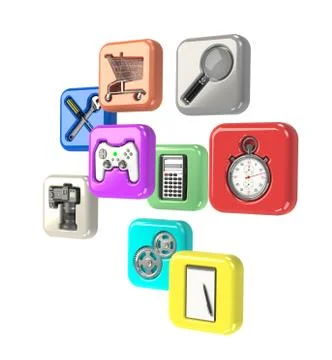 Apps. Stock Illustration