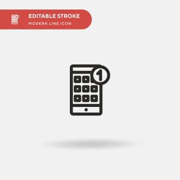 Apps Simple vector icon. Illustration symbol design template for web mobile U Stock Illustration