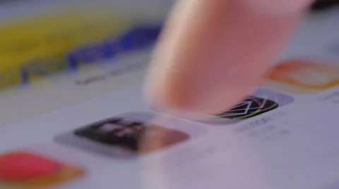 Apps Store Finger Touchscreen Stock-Footage 36576268