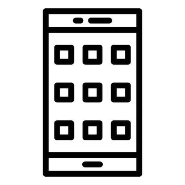 Apps Vector Icon Design Illustration Stock Illustration